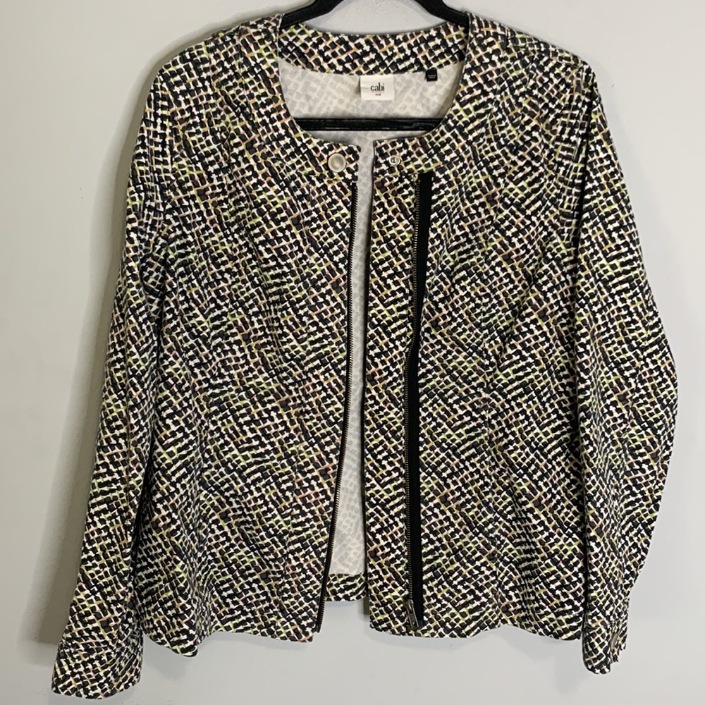 CAbi #5099 Clifside Moto Full Zip Jacket M